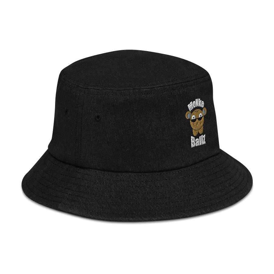Embroidered Denim Monke Ballz Bucket Hat product image (3)