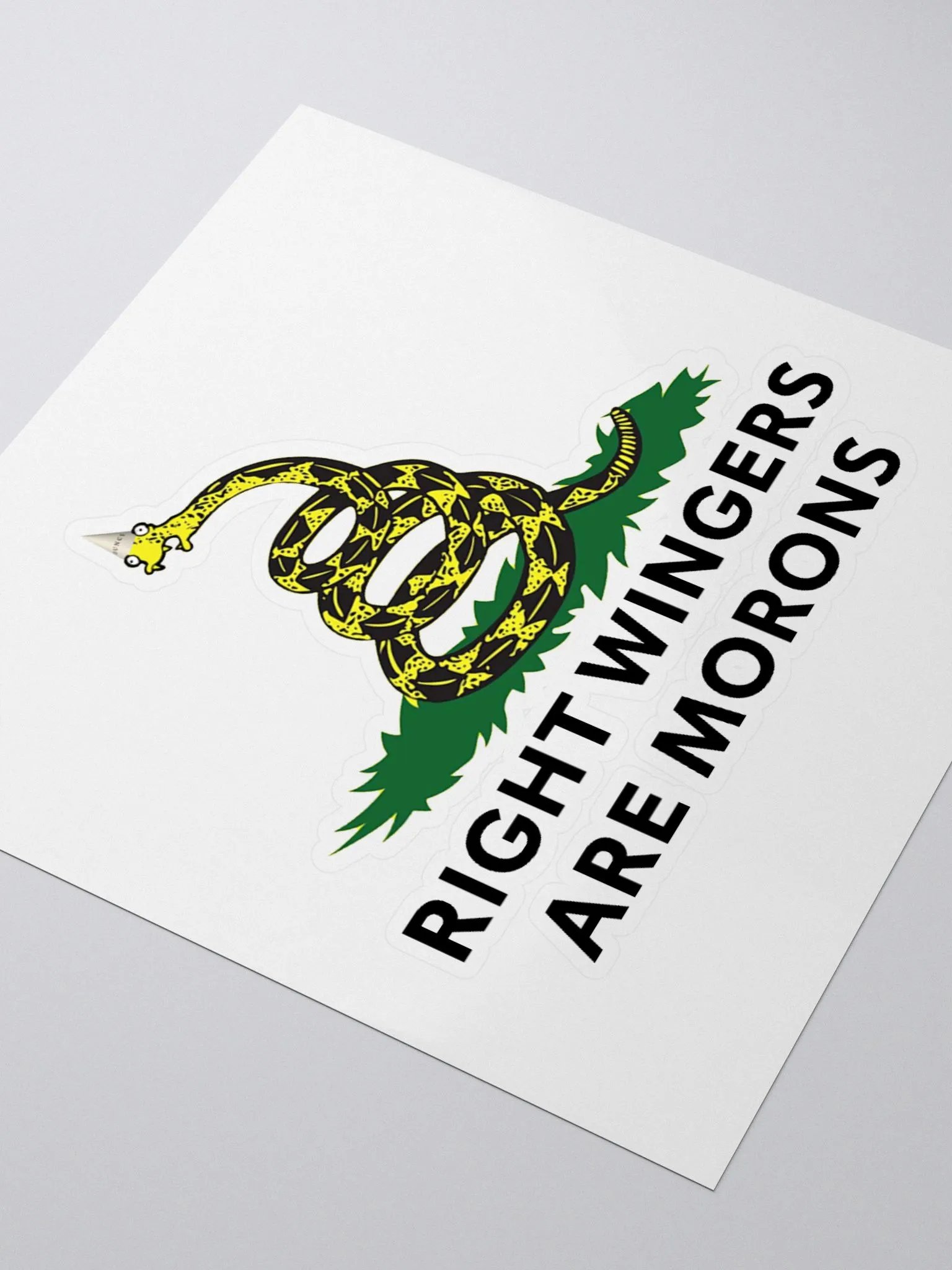 Expressive Rattlesnake Kiss Cut Stickers product image (9)