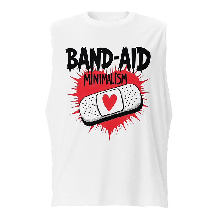 Heartfelt Band-Aid Minimalism Muscle Tank product image (1)