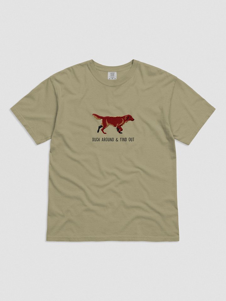 Duck Around and Find Out T-Shirt(Embroidered) of a Flat-Coated Retriever(Chocolate) product image (11)