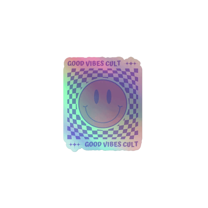 Good Vibes Cult Holographic Sticker product image (1)