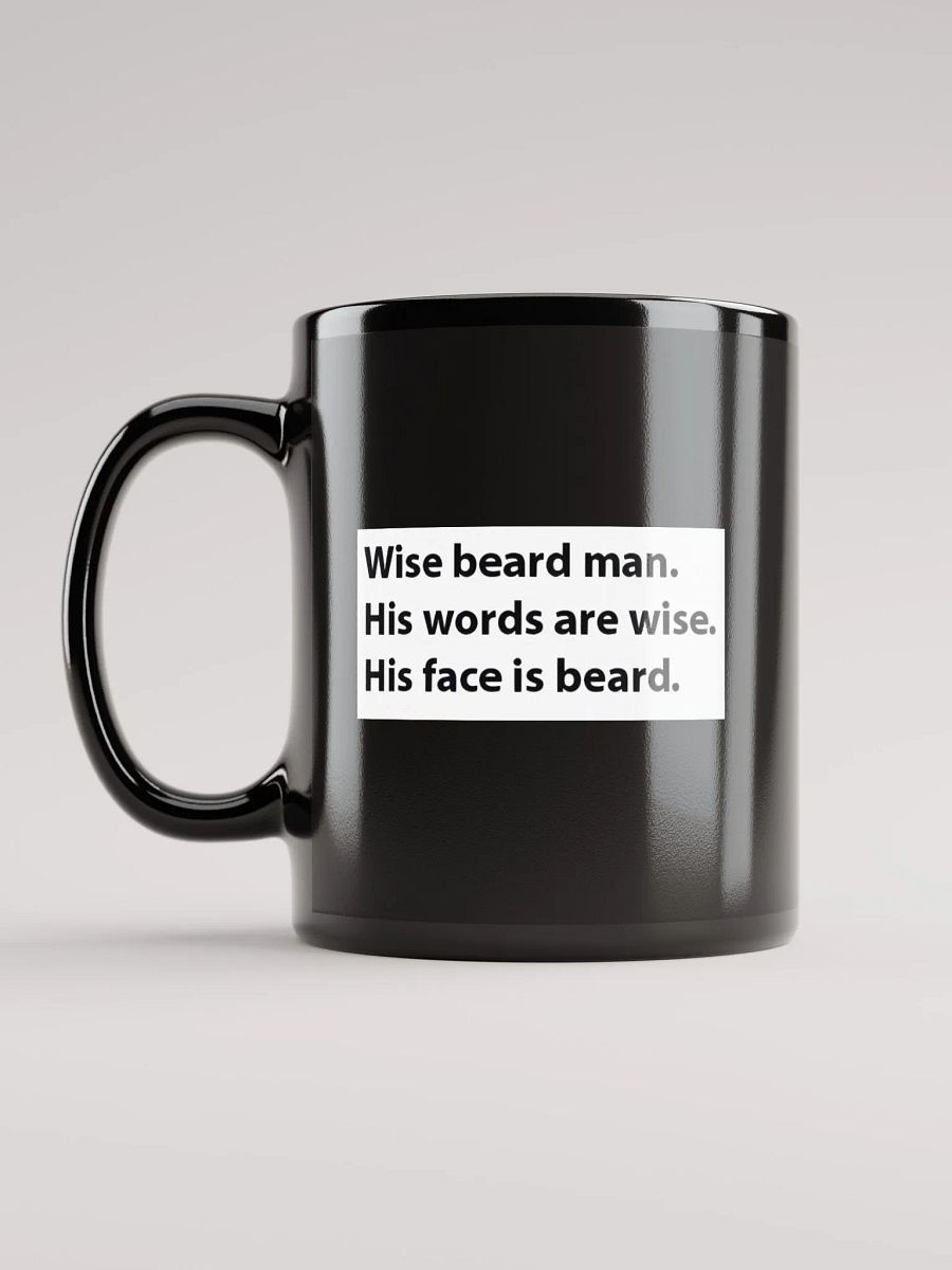 Wise Beard Man Mug (Black) product image (11)