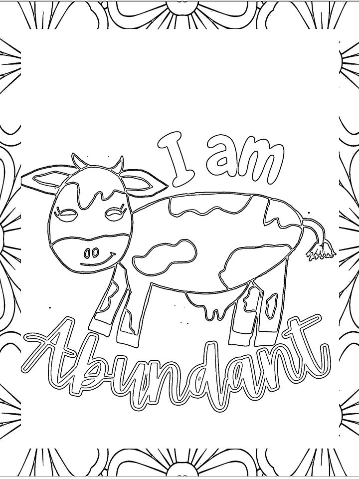 Growth Mindset Affirmations for Kids with Fun Farm Animals to Color: Self Esteem Coloring Books for Children product image (2)
