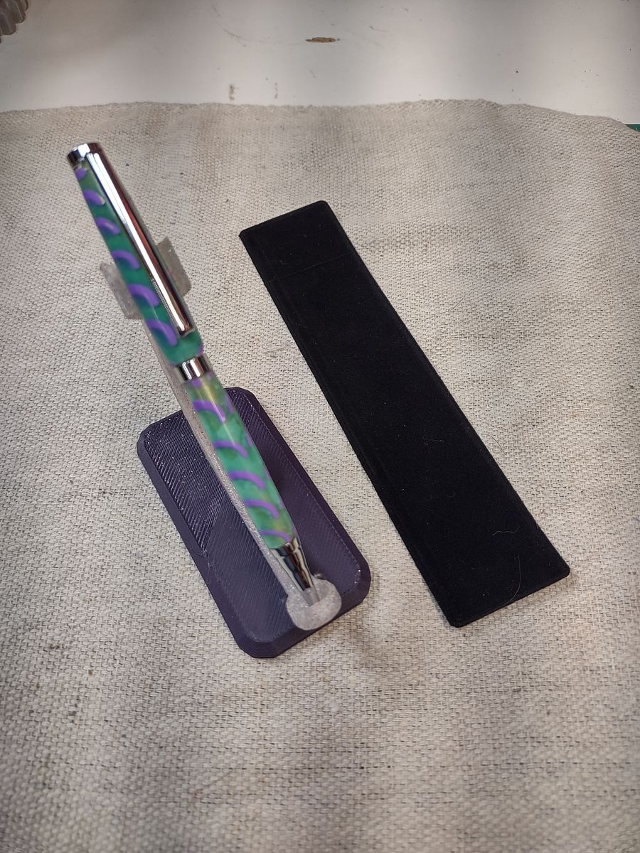 Scratch & Dent – Winged Hybrid Resin & 3D-Printed Pen (Duo Blue-Green & Duo Green-Yellow) - RB-SLA3D4-SD product image (6)
