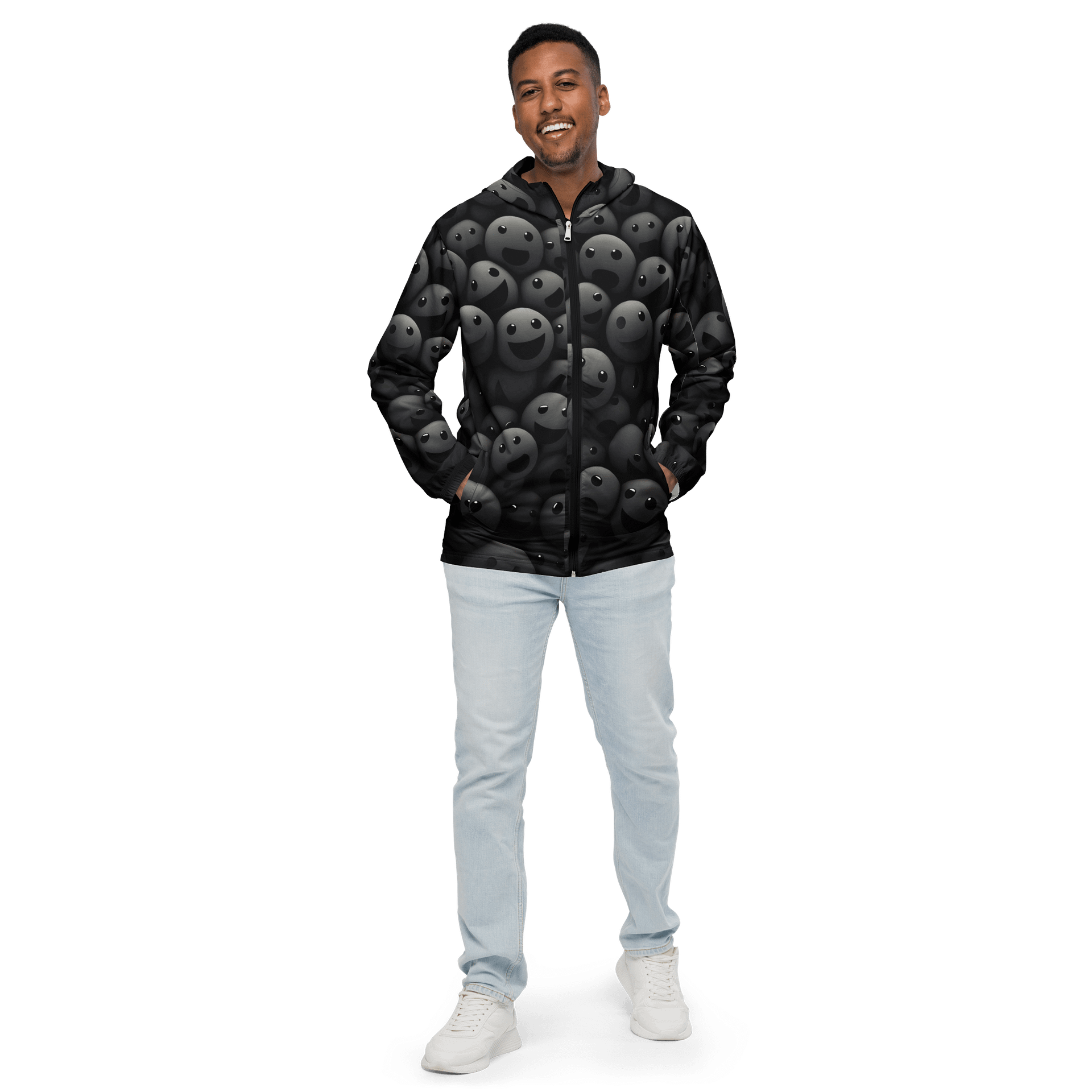 Smiley Sphere All-Over Print Windbreaker product image (1)