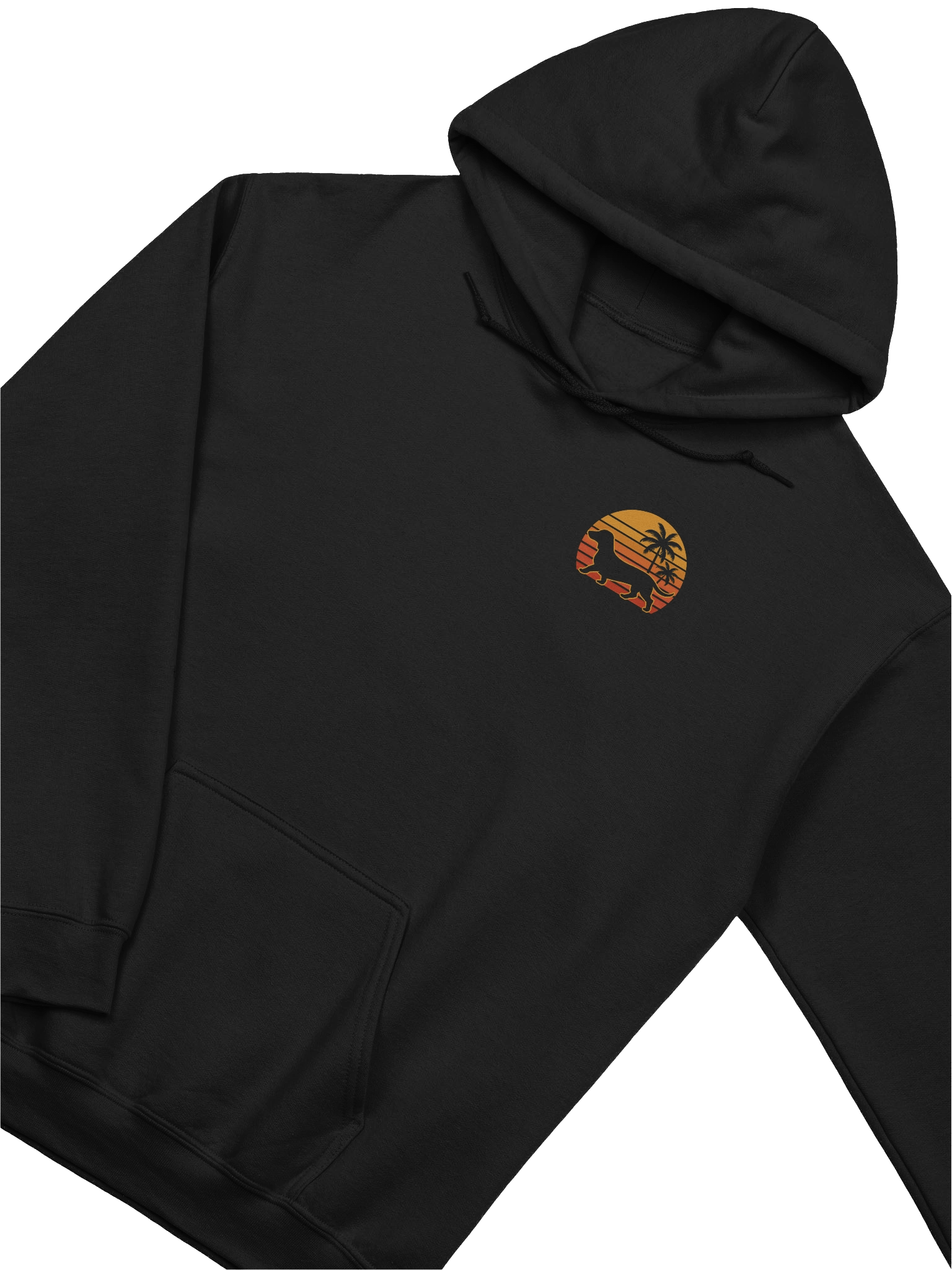 Retro Sunset Wiener Dachshund Hoodie product image (6)