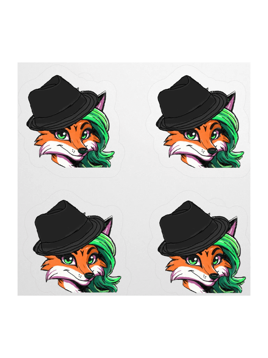 Foxy Fedora Kiss Cut Stickers product image (2)