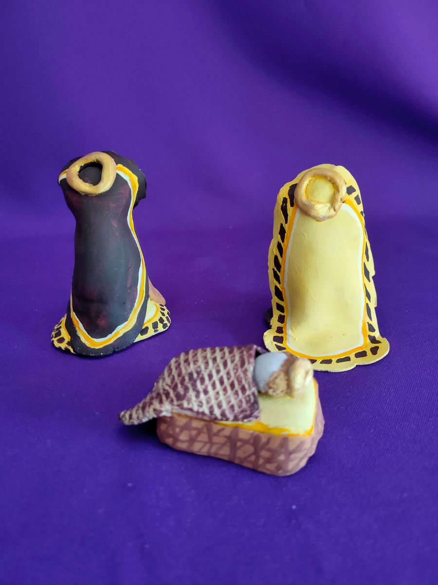Set presépio Nobreza, feito à mão, presente da felicidade, decoração de natal product image (4)