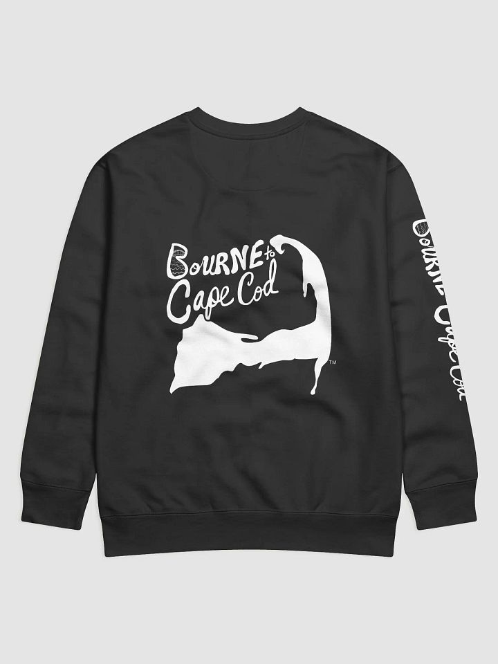 Men's | BORN to Cape Cod™ | Glitch Pixel Premium Sweatshirt | White Logo product image (2)