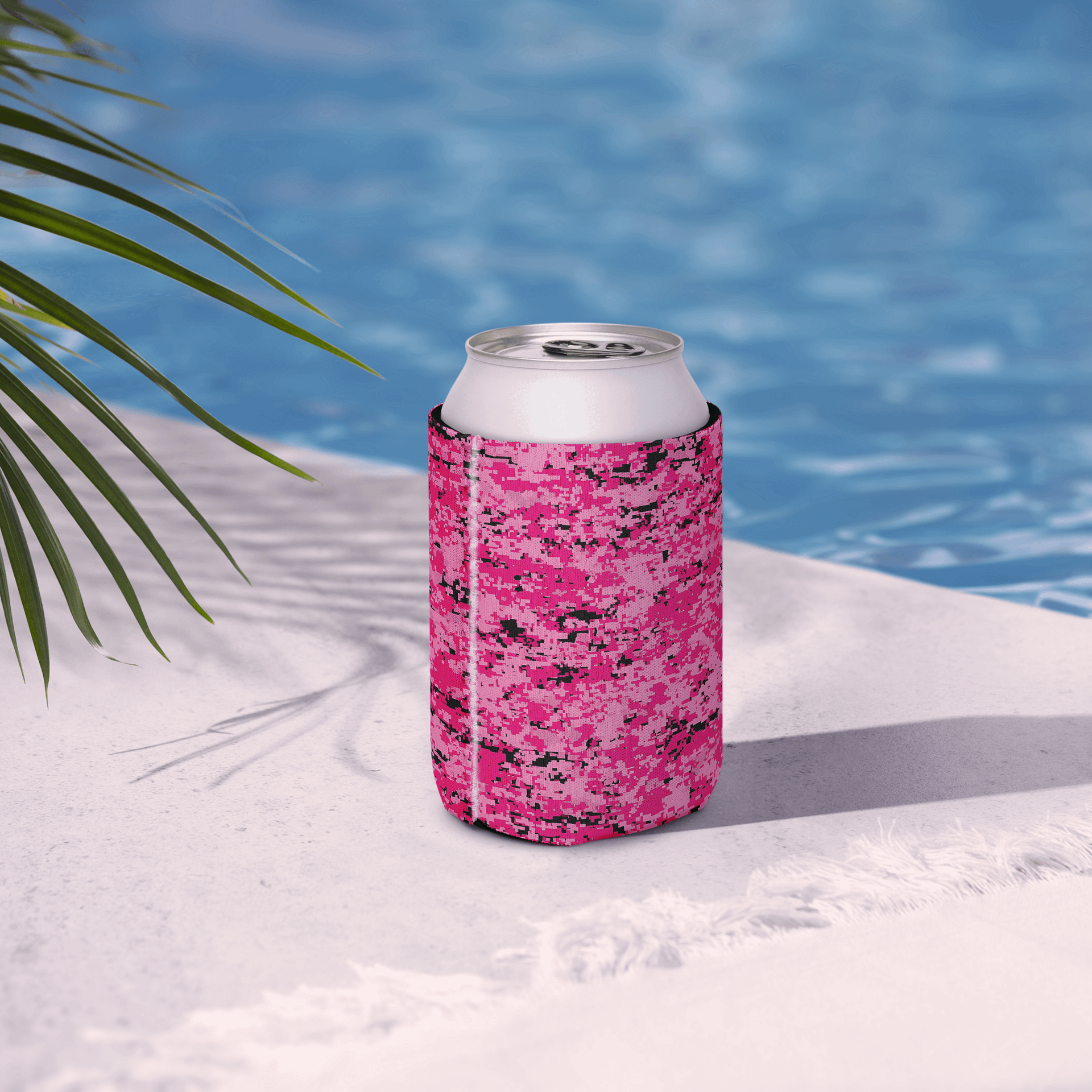 Pixel Pink Camo Coozie Can Cooler product image (7)