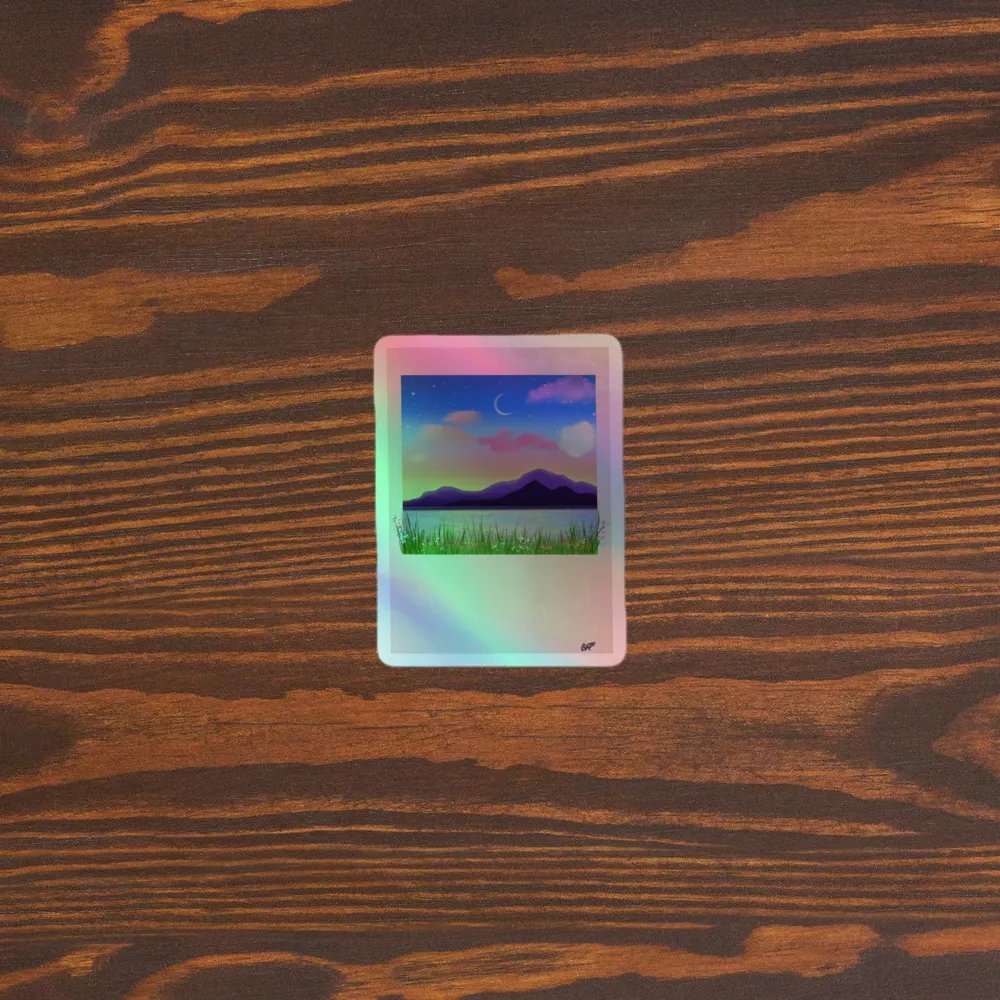 Dreamy memory holographic sticker product image (5)