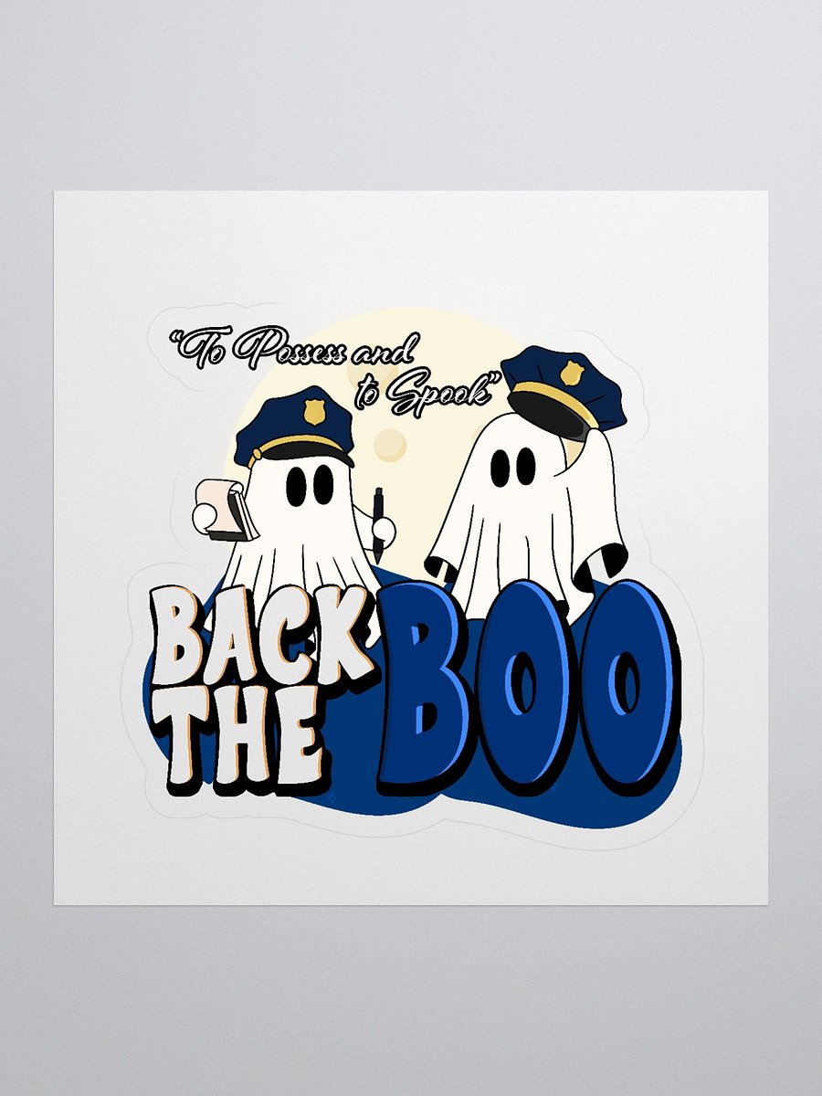Spooky Police Ghosts Kiss Cut Stickers product image (1)