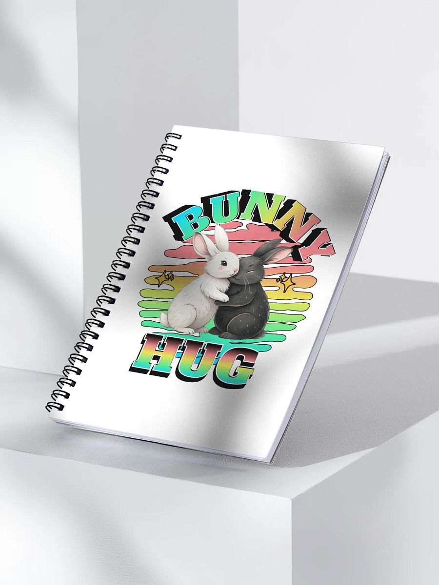 Bunny Hug Rabbit Spiral Notebook product image (3)
