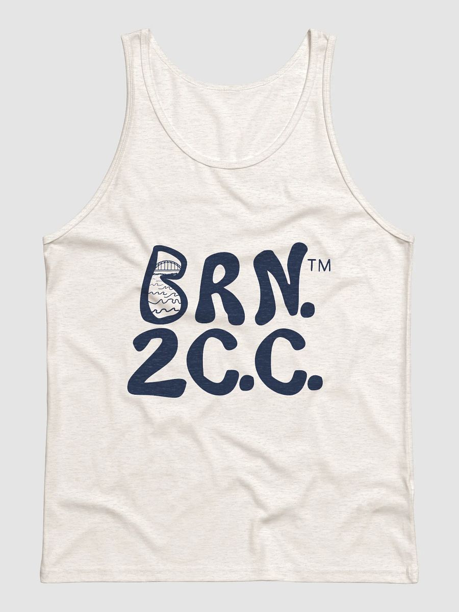 Cape Classic Tank | BRN.2C.C.™ | Men’s Jersey Tank Top | BOURNE to Flex™ | Navy Logos product image (1)