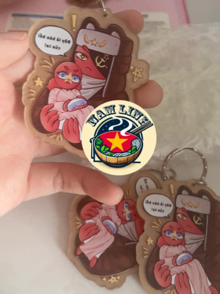 Countryhumans Ussr x Vietnam ( keychain 6 cm ) product image (4)