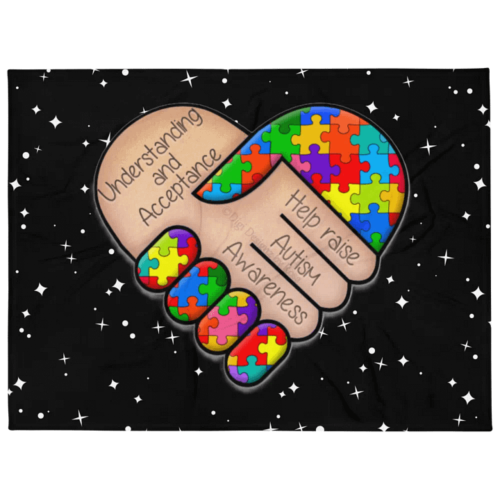Autism Awareness Throw Blanket product image (1)