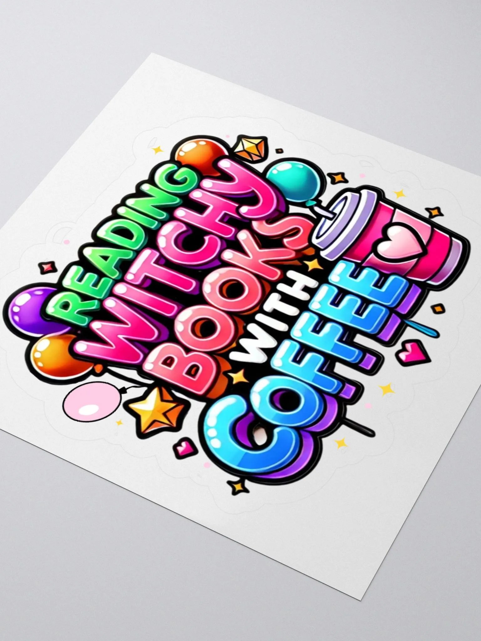 Reading Witchy Books Sticker product image (3)