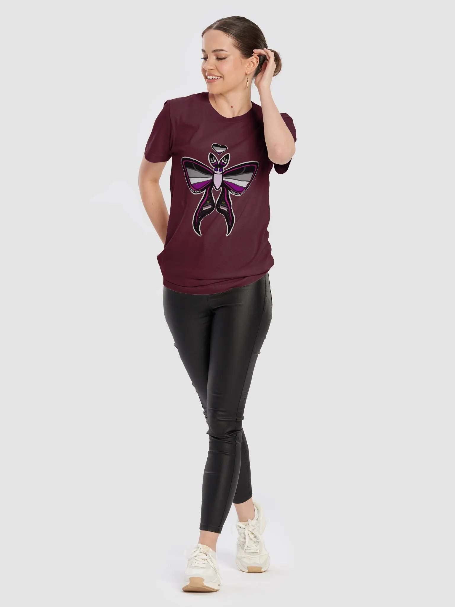 № 5 | ASEXUAL PRIDE MOTH | SHORT SLEEVE TEE | T-SHIRT product image (10)