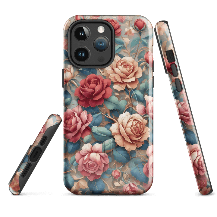 Vintage Rose Garden MagSafe® iPhone® Tough Case - Painting Artwork fit for iPhone 16 15 14 Pro Max product image (4)