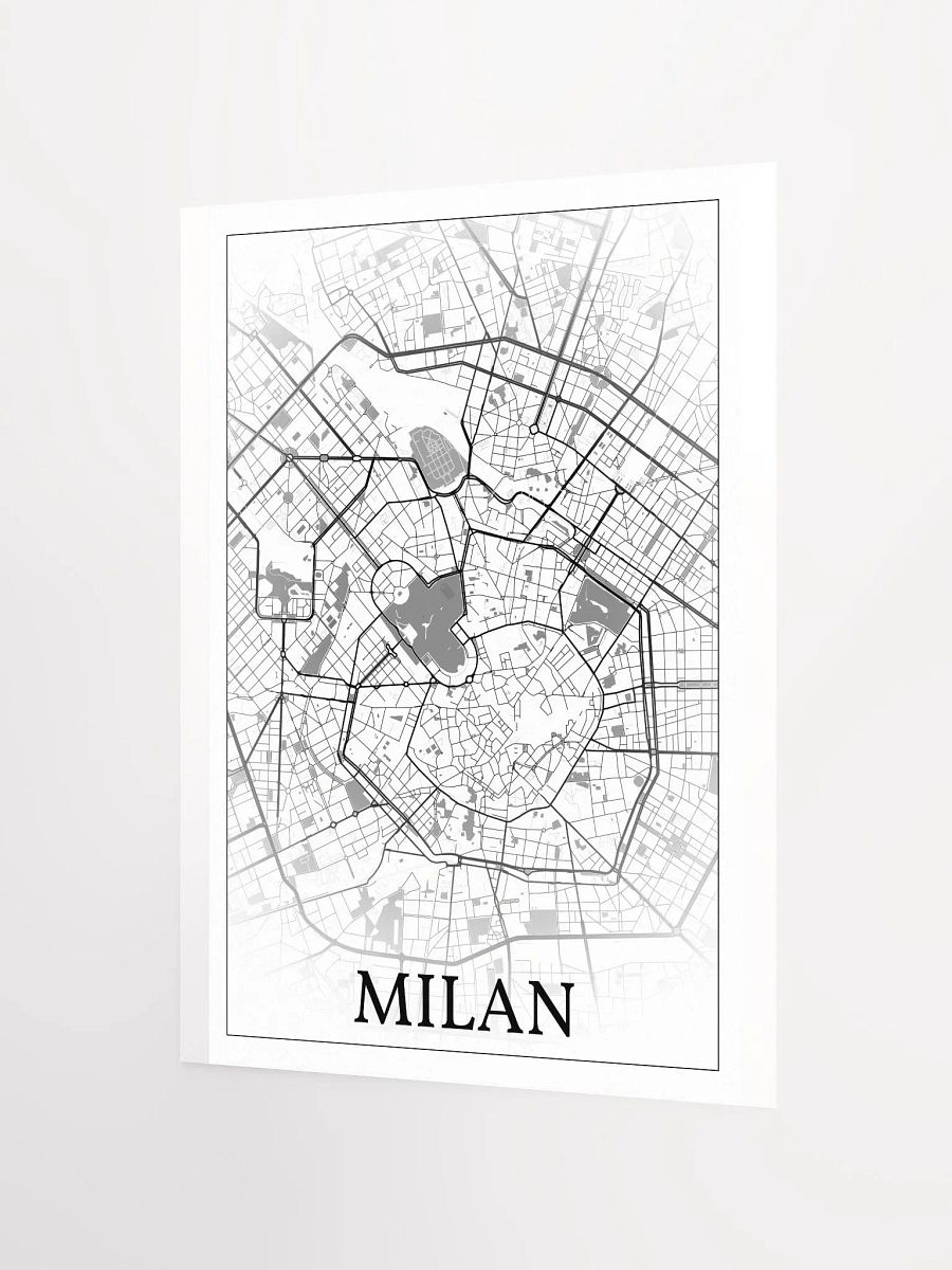 Milan, Italy, city map print product image (7)