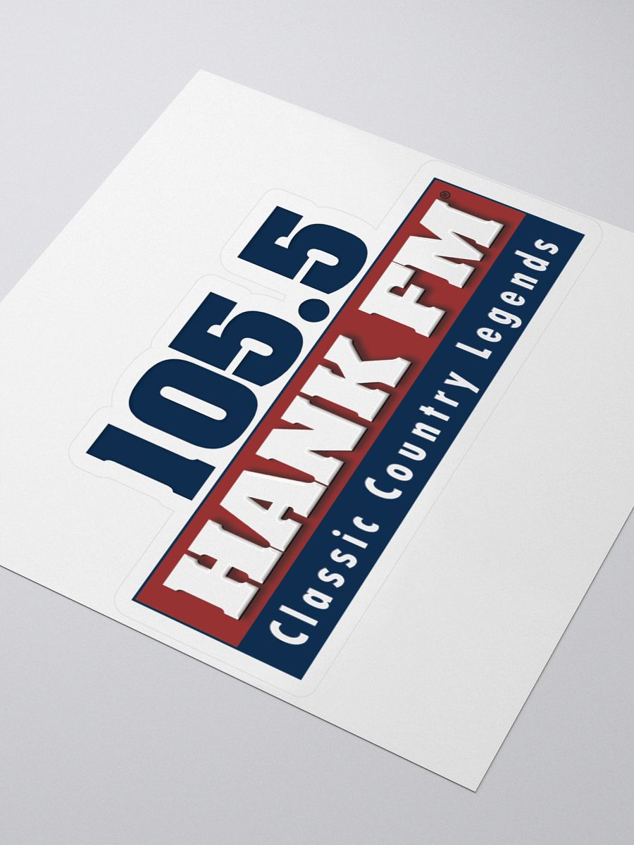 105.5 Hank logo cut out sticker product image (3)