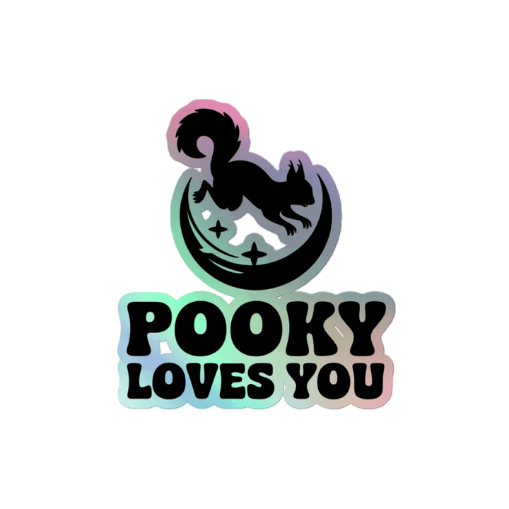 Pooky's Friendly Ghost Holographic Sticker Sheet product image (2)