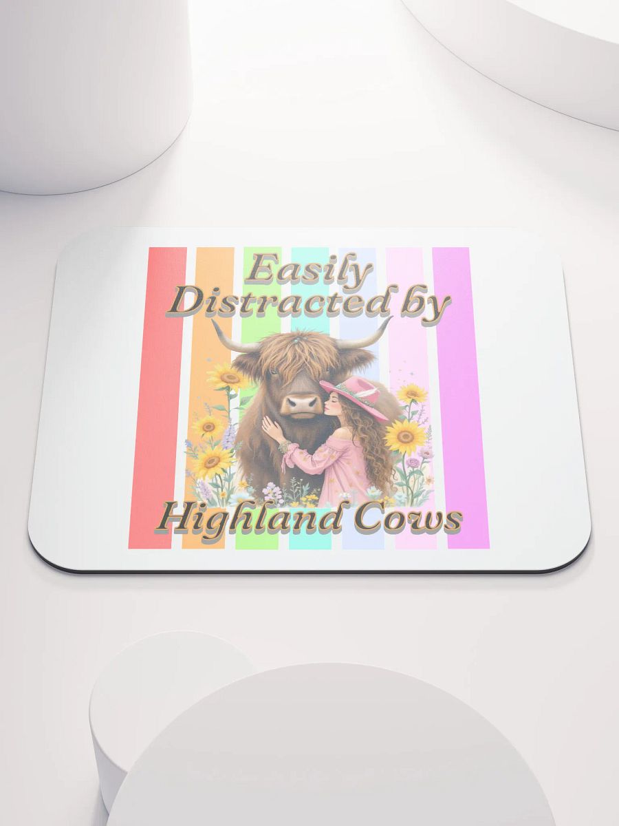 Easily Distracted By Highland Cow Dream Mouse Pad product image (2)