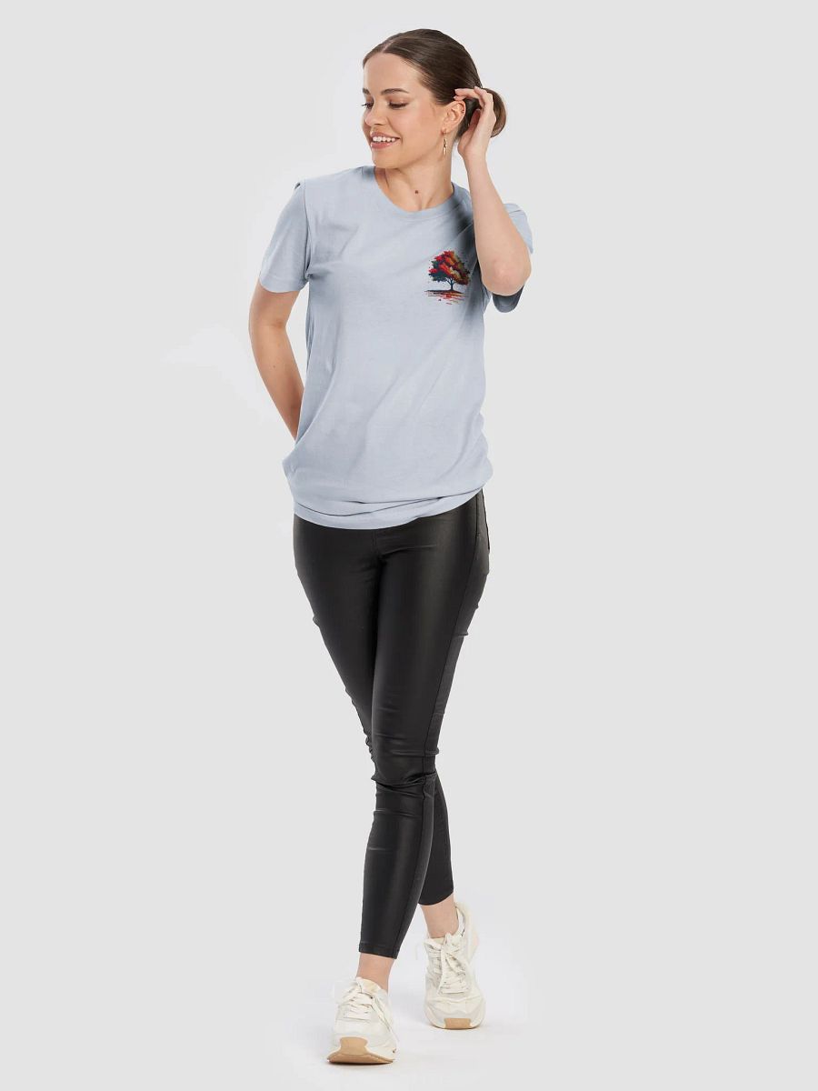 Modern Block Style Autumn Tree Graphic Bella+Canvas Unisex Supersoft T-Shirt product image (97)