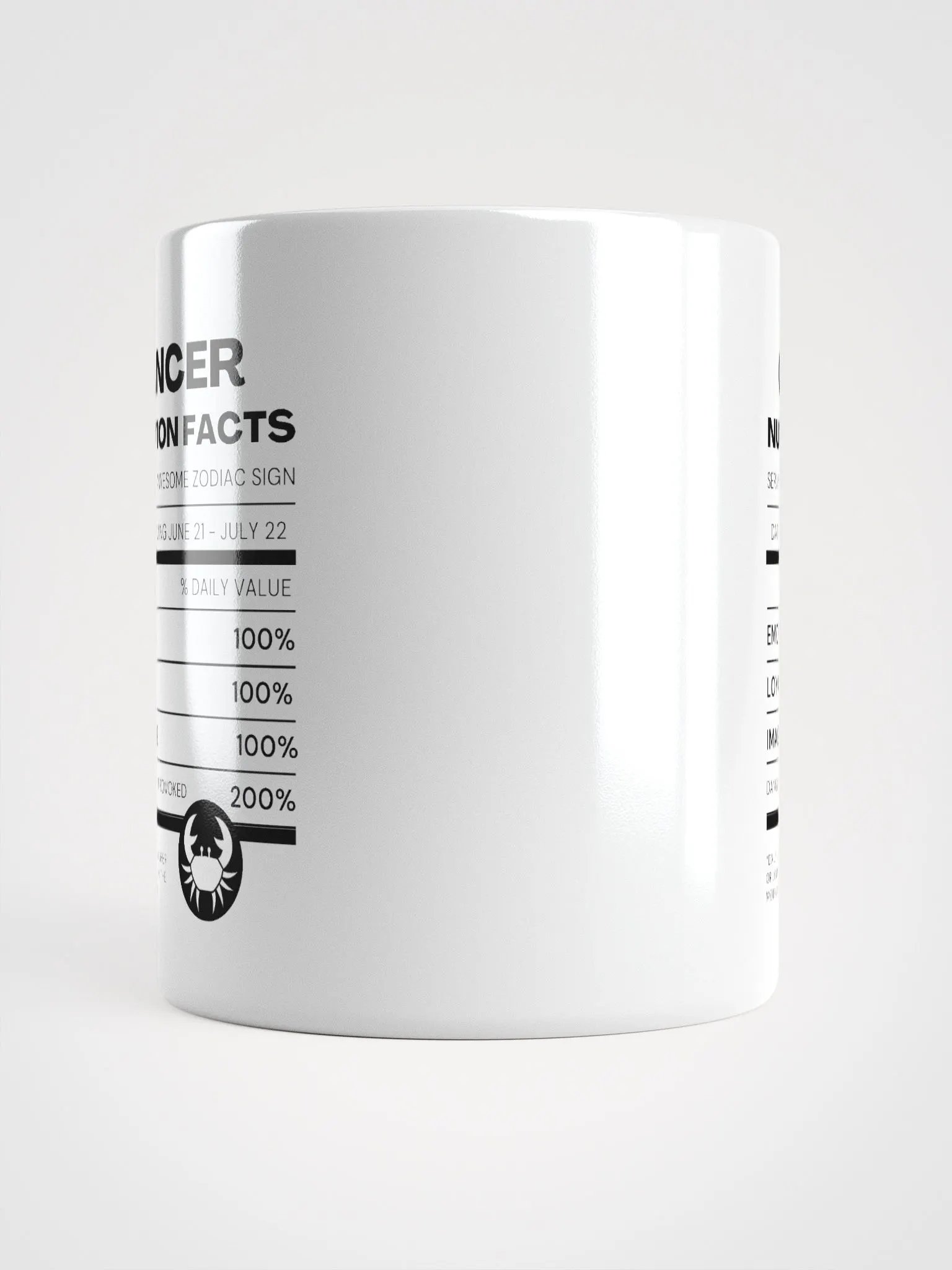 Cancer Nutrition Facts Mug product image (6)
