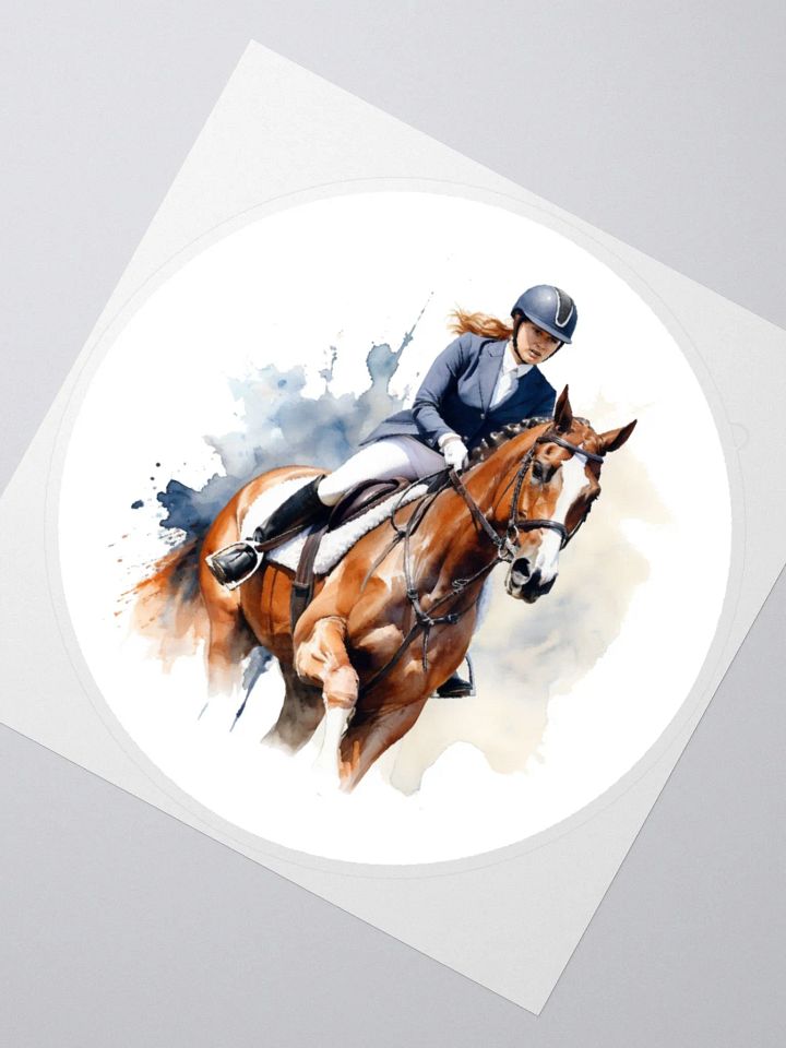 Female horse rider sticker product image (2)