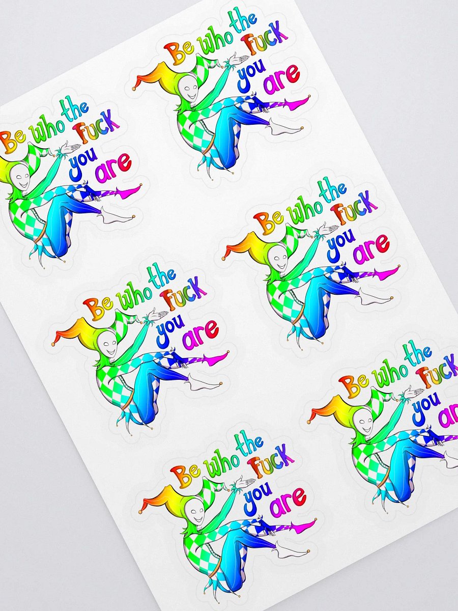 Pride Rainbow Jester Sticker Sheet product image (2)