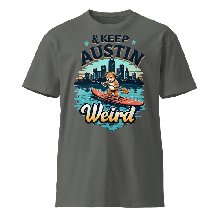 Austin Paddleboarding Dog Unisex Tee product image (1)