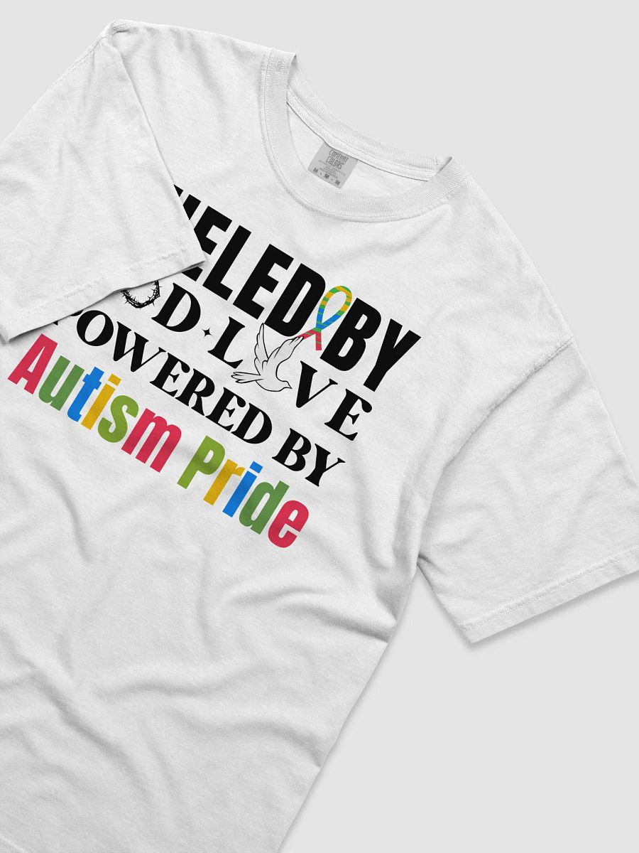 Fueled By God, Powered By Autism Pride, Autism Comfort Colors T-shirt product image (21)