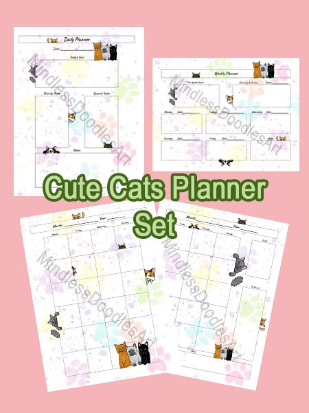 Cute Cats Planner Set product image (1)