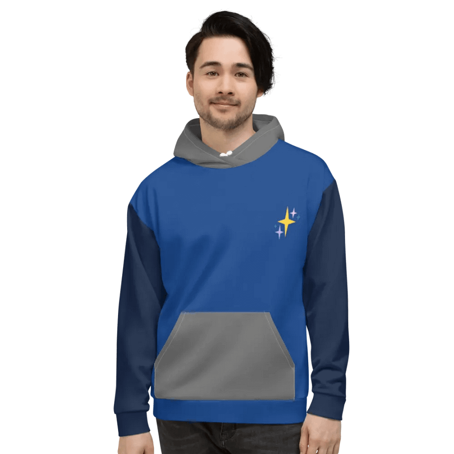 stardust colorway hoodie (blue & grey ver.) product image (6)