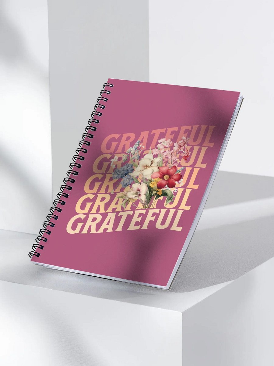 Grateful Blooms Spiral Notebook product image (3)