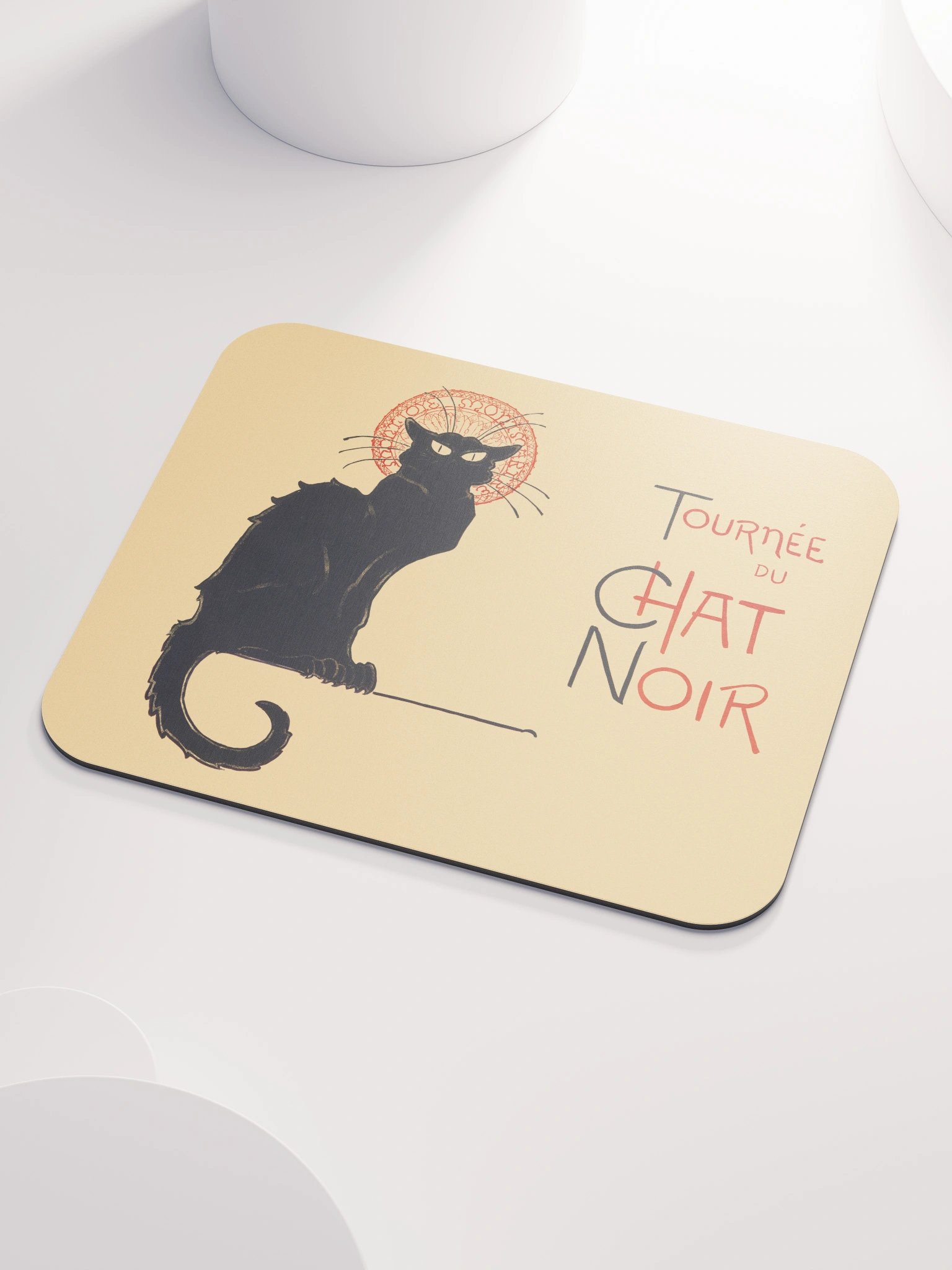 Le Chat Noir “Black Cat” Mouse Pad – Vintage Paris Poster-Inspired product image (3)