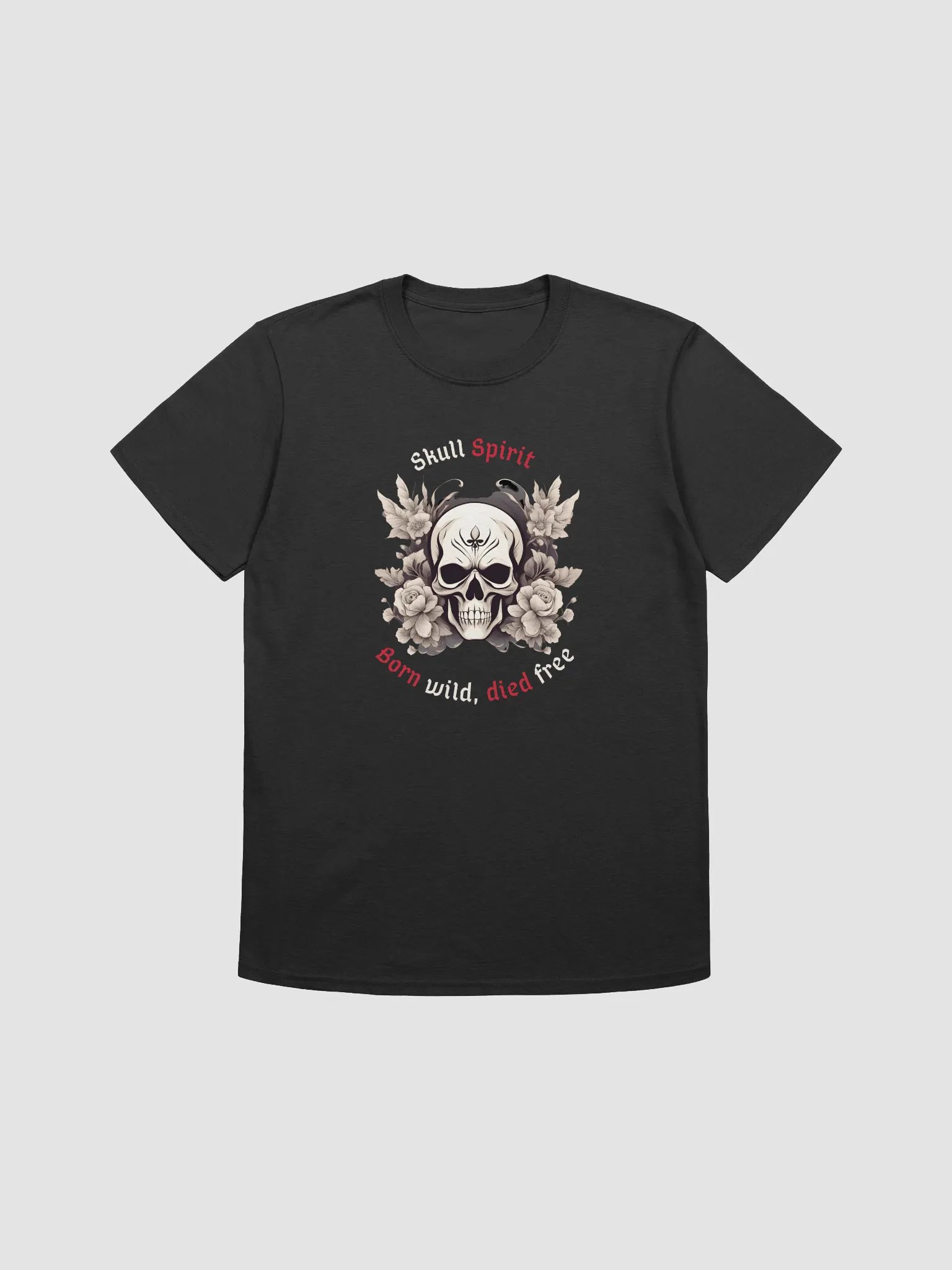 Floral Spirit Skull F Unisex Tee product image (2)