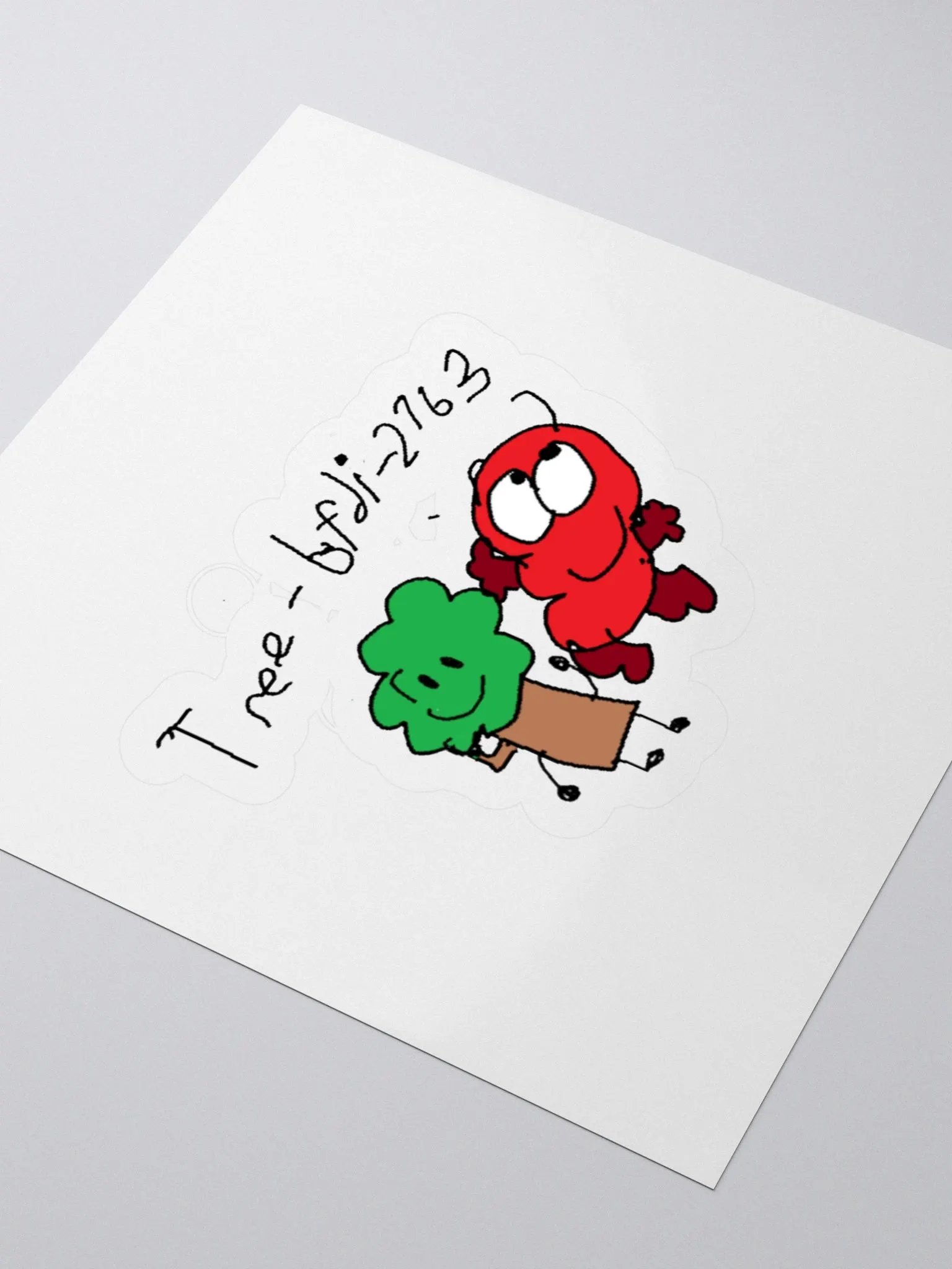 Tree and 3 sticker product image (7)