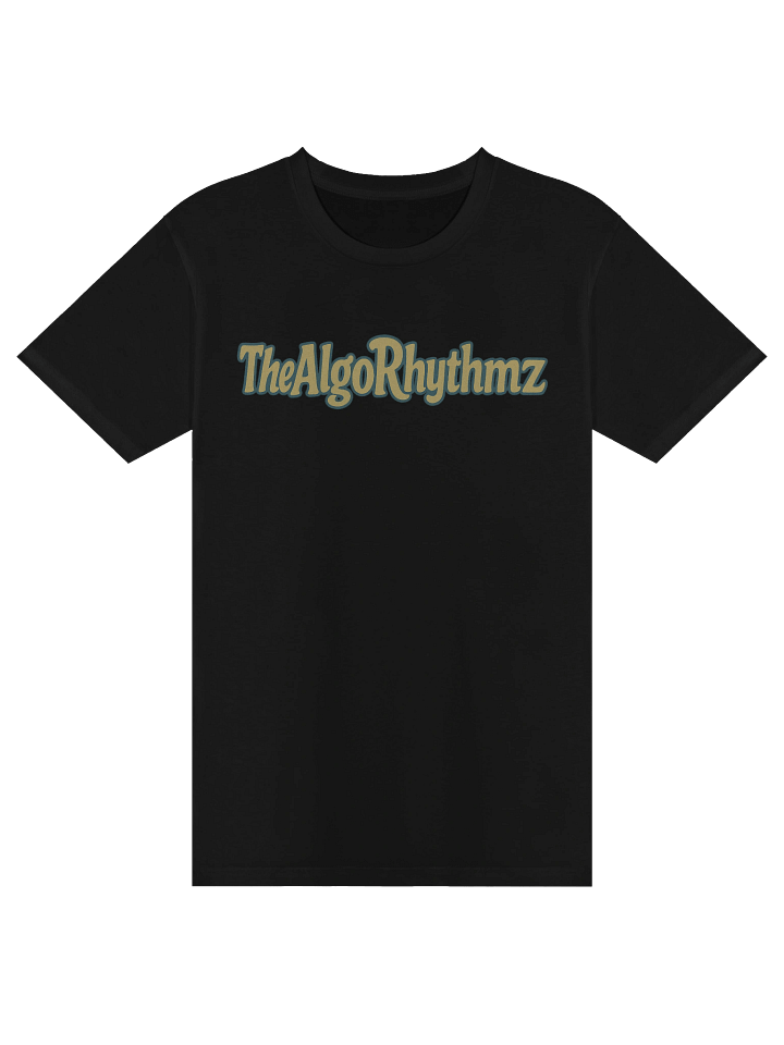 The AlgoRhythmz Official Logo Tee (Teal/Yellow) product image (1)