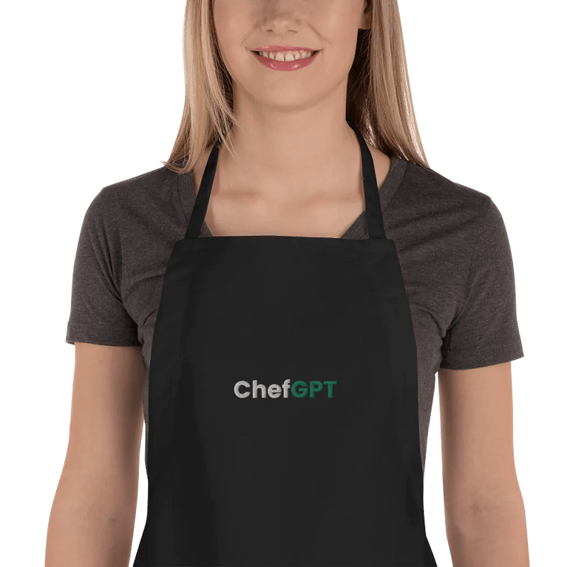 Black ChefGPT Apron