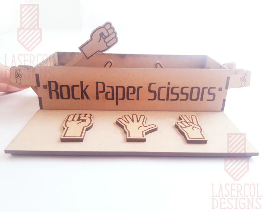 Rock Paper Scissors Game Box - Laser Cut Files product image (4)