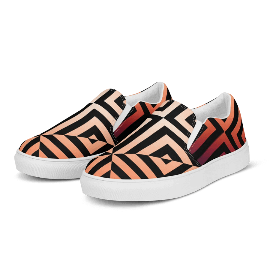 Golden Hour Illusion Women's Canvas Shoes product image (3)