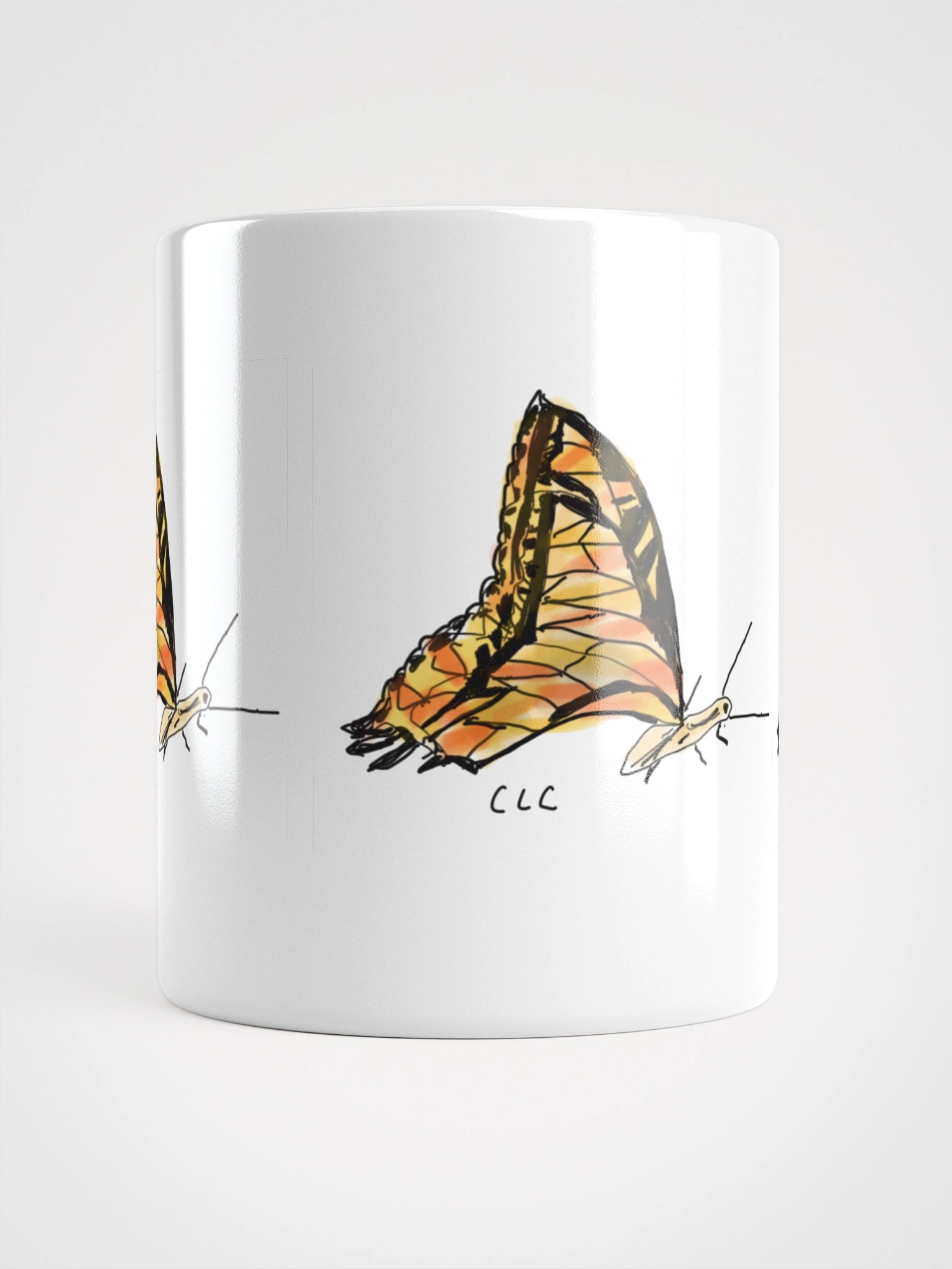Butterfly Bliss White Glossy Mug product image (18)