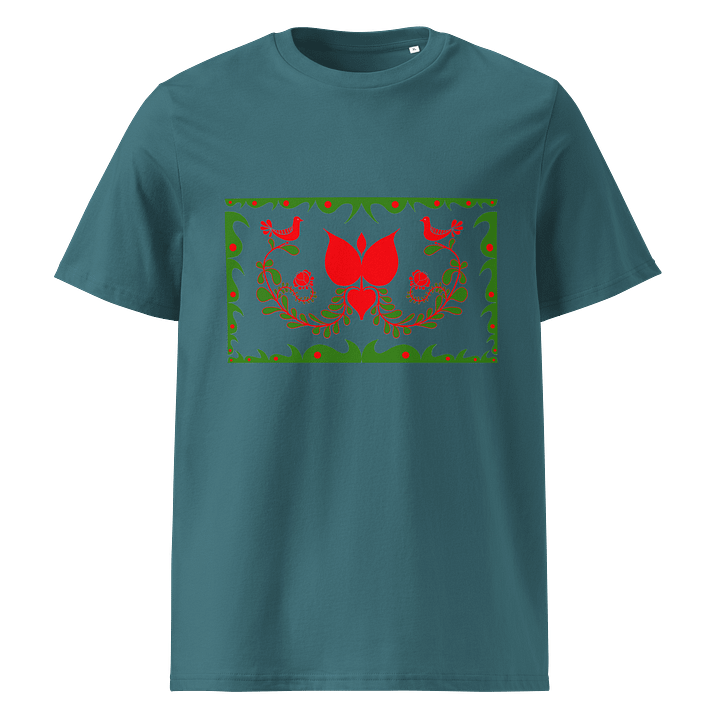 Traditional Hungary Garden Unisex Organic T-Shirt product image (1)