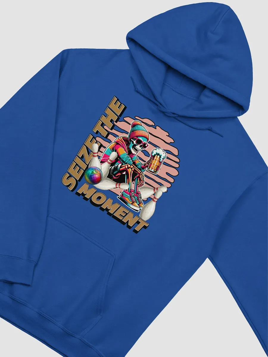 Seize the Moment Skeleton Beer Bowling Hoodie product image (18)