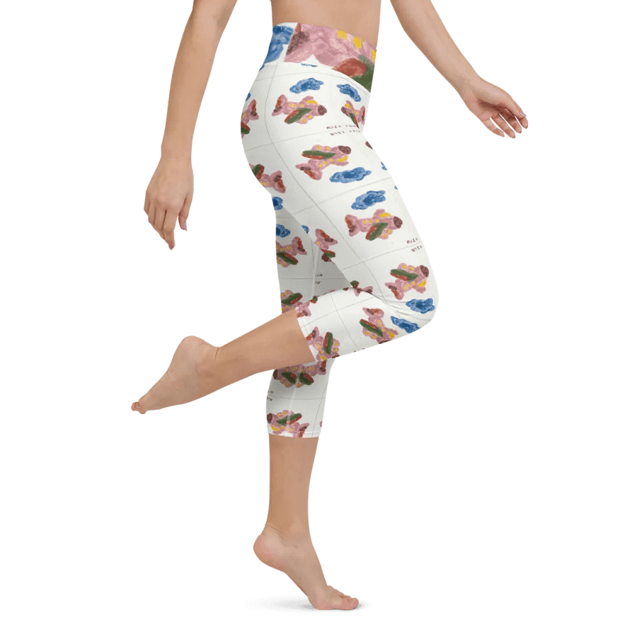 Kid Airplane (All-Over Print Yoga Capri Leggings) product image (4)