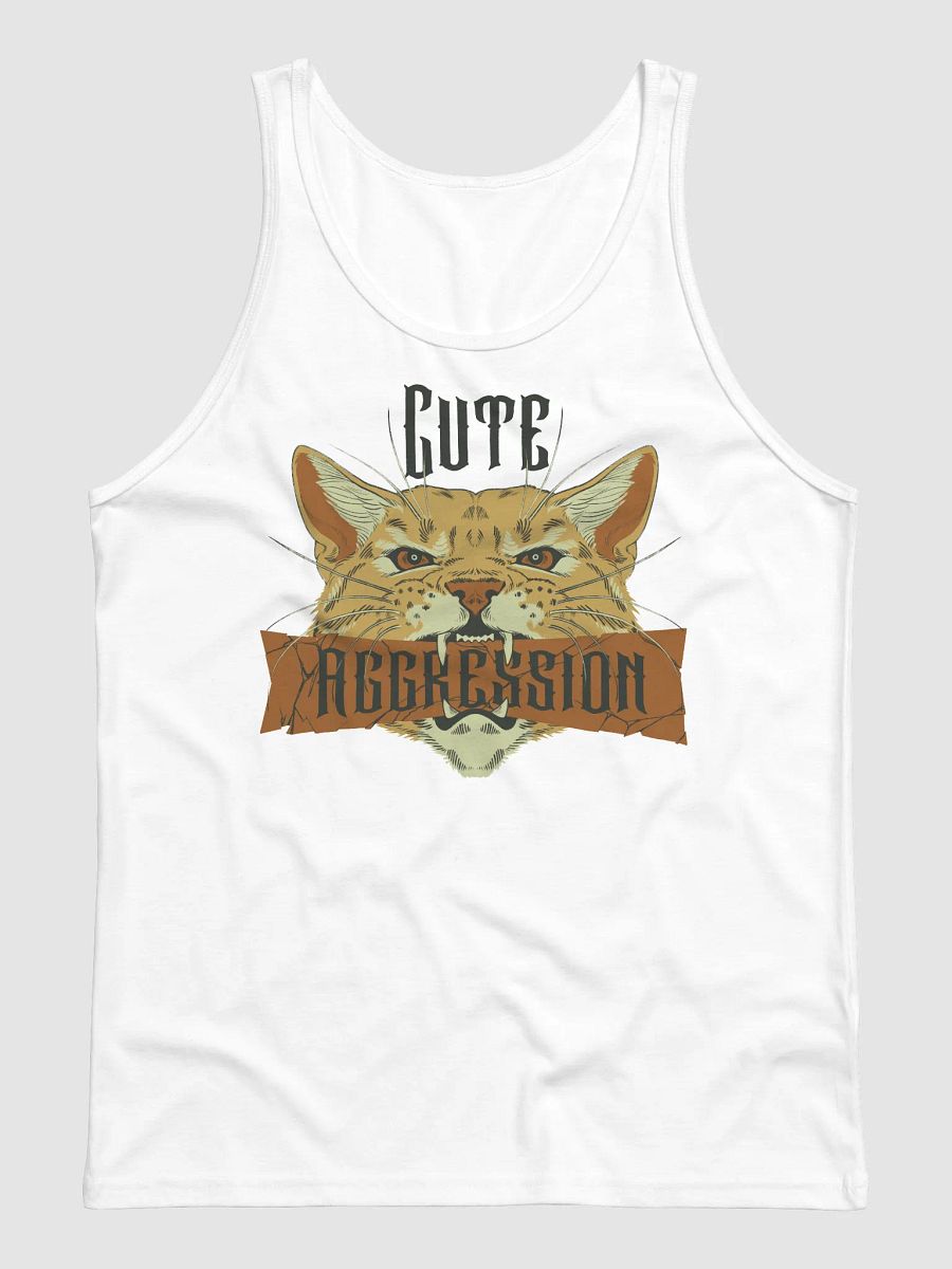 Cute Aggression 'CAT3' Tank (White) product image (1)