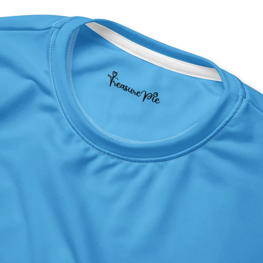 Plain Sky-Blue True Summer Unisex Recycled Polyester Heavyweight Premium Sweatshirt by Treasure Pie product image (4)