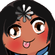 Animated Loading Emote - Black Hair, Tan Skin, Brown Eyes product image (1)